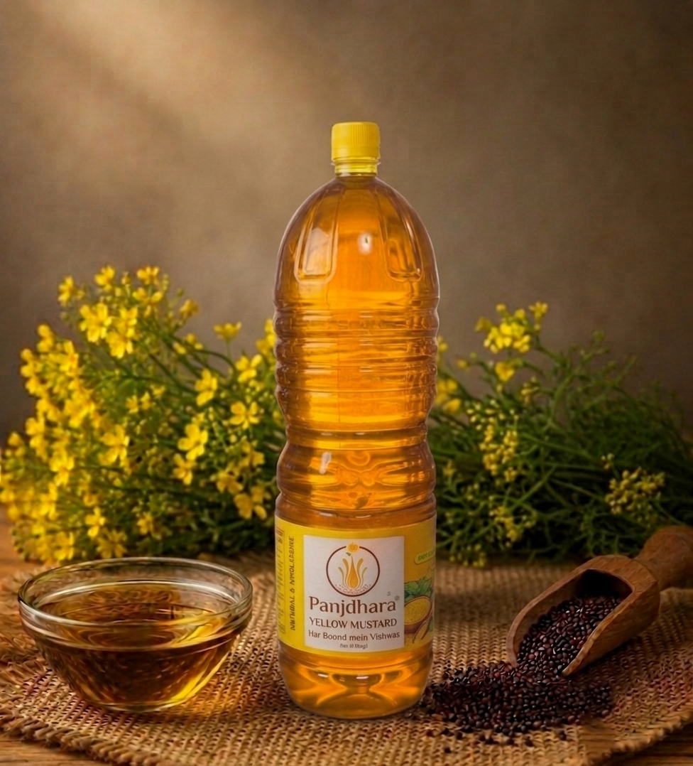 1 Litre mustard oil bottle